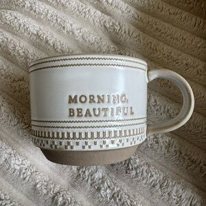 Hearth & Hand with Magnolia 'Morning, beautiful' Stoneware Mug 15oz capacity